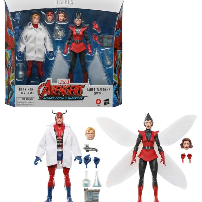 Avengers Set de Figuras Hank Pym (Giant-Man) Y Janet Van Dyne (Wasp) F9109, Marvel Legends<Hasbro Discount