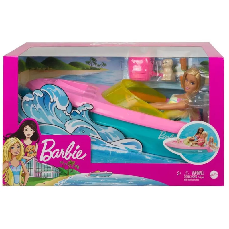 Barbie Fashion Doll & Beauty Vehículo Lancha<Mattel New
