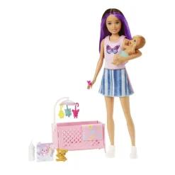 Barbie Skipper Niñera con Bebé Incluye 4 Accesorios<Mattel Online