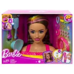 Barbie Castaña Fashion Style Peinados Arcoíris Neón<Mattel Discount