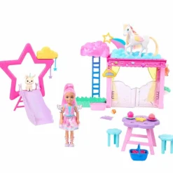 Barbie Chelsea Set de Juegos A Touch of Magic con Bebé Pegaso<Mattel New