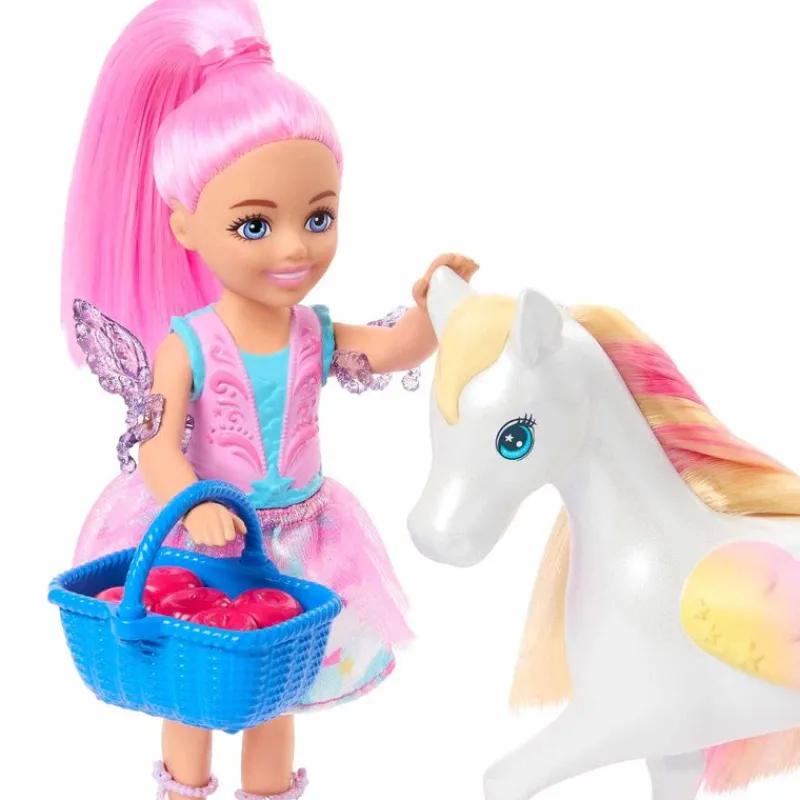 Barbie Chelsea Set de Juegos A Touch of Magic con Bebé Pegaso<Mattel New