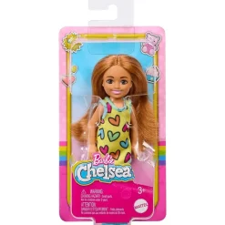 Barbie Club Chelsea Muñeca de playa, Con Vestido Corazones<Mattel Best
