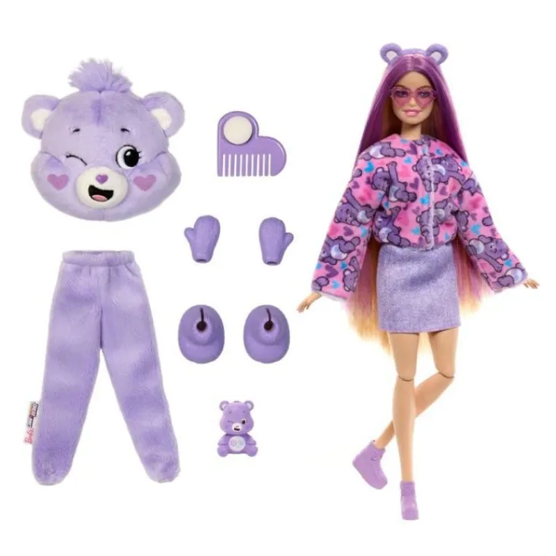 Barbie Cuttie Reveal Disfraz de Ositos Cariñositos Morado<Mattel Discount