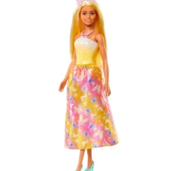 Barbie Doncellas Vestido Amarillo con Mariposas<Mattel Discount