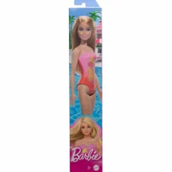 Barbie Fashion Doll & Beauty de Playa con Traje de Baño Rosa<Mattel Online