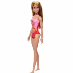 Barbie Fashion Doll & Beauty de Playa con Traje de Baño Rosa<Mattel Online