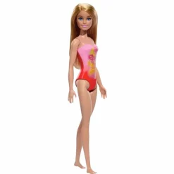 Barbie Fashion Doll & Beauty de Playa con Traje de Baño Rosa<Mattel Online