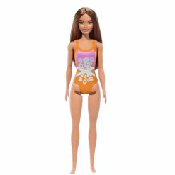 Barbie Fashion Doll & Beauty de Playa con Traje de Baño Naranja<Mattel Clearance