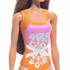Barbie Fashion Doll & Beauty de Playa con Traje de Baño Naranja<Mattel Clearance