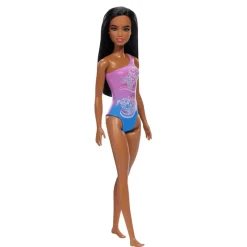 Barbie Fashion Doll & Beauty de Playa con Traje de Baño Morado<Mattel Outlet