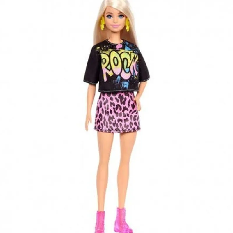 Barbie Fashion Doll & Beauty Rock Outfit y Minifada Animalprint<Mattel Best