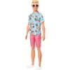 Barbie Fashion Doll & Beauty Ken Camisa Amarilla y Boardshorts<Mattel Hot