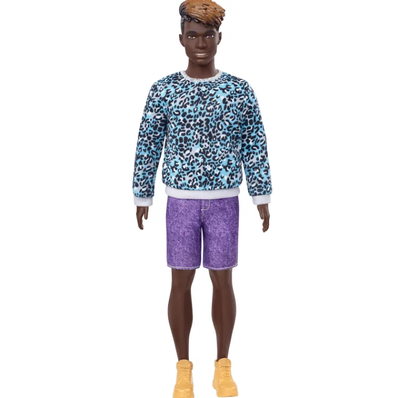 Barbie Fashion Doll & Beauty Ken Sudadera Animal Print y Boardshorts<Mattel Hot