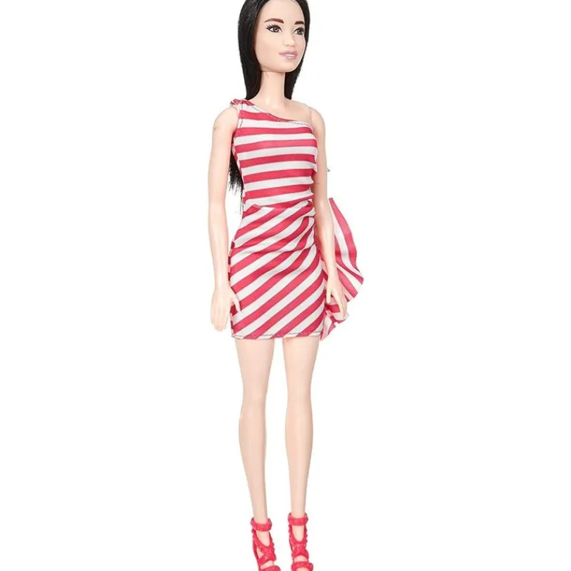 Barbie Fashion Vestido a Rayas Rojo<Mattel Hot
