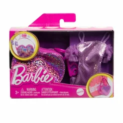 Barbie Fashion y Belleza Accesorios Maleta Morada con Vestido de Gala<Mattel Outlet