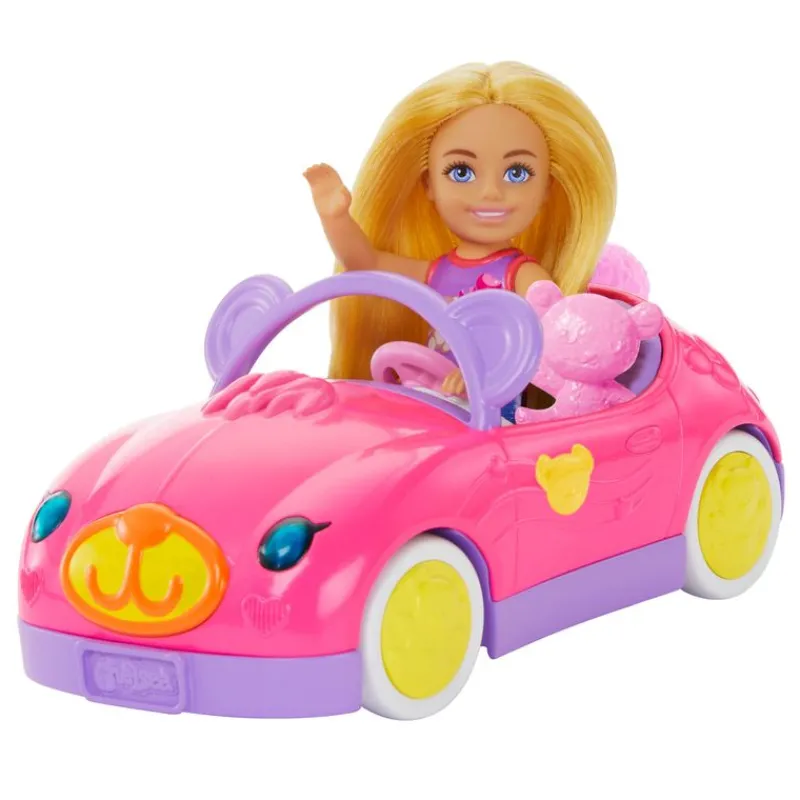 Barbie Muñeca Chelsea con Set de Juegos Auto de Osito<Mattel Fashion