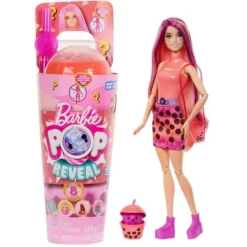Barbie Muñeca Sorpresa Boba Tea Coral<Mattel Clearance