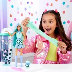 Barbie Muñeca Sorpresa Boba Tea Verde<Mattel Best
