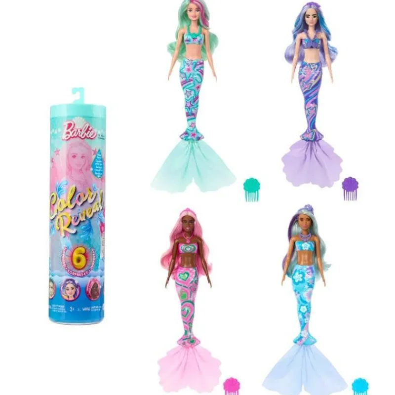 Barbie Muñeca Sorpresa Sirena Fondo de Mar<Mattel Outlet