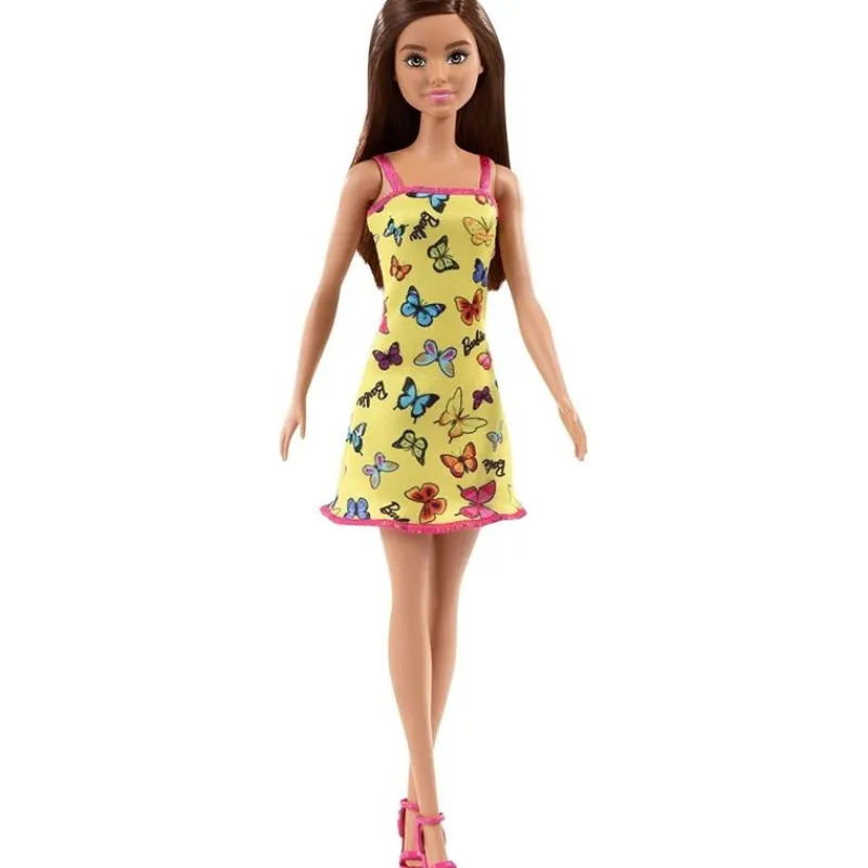 Barbie Muñeca Vestido Amarillo con Mariposas<Mattel Sale