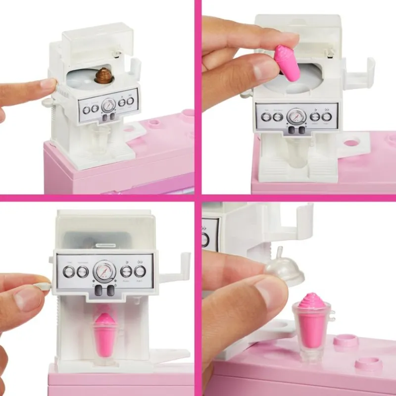 Barbie Profesiones Barista con Set de Juego de Cafetería<Mattel Best