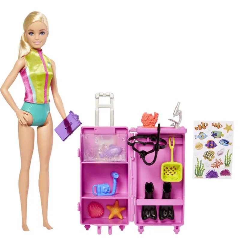 Barbie Profesiones Bióloga Marina con Maleta y Accesorios<Mattel Outlet