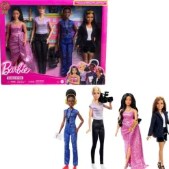 Barbie Profesiones Directora de Cine Set con 4 Muñecas<Mattel Clearance
