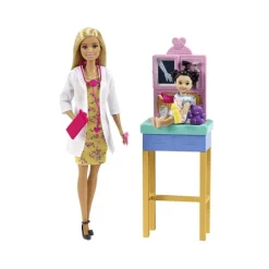 Barbie Profesiones Pediatra con Paciente Bebé<Mattel Outlet
