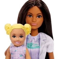 Barbie Profesiones Set Dentista Cabello Castaño con Niña JCR71<Mattel Online