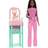 Barbie Profesiones Set Enfermera Cabello Oscuro con Bebé JCR71<Mattel Outlet