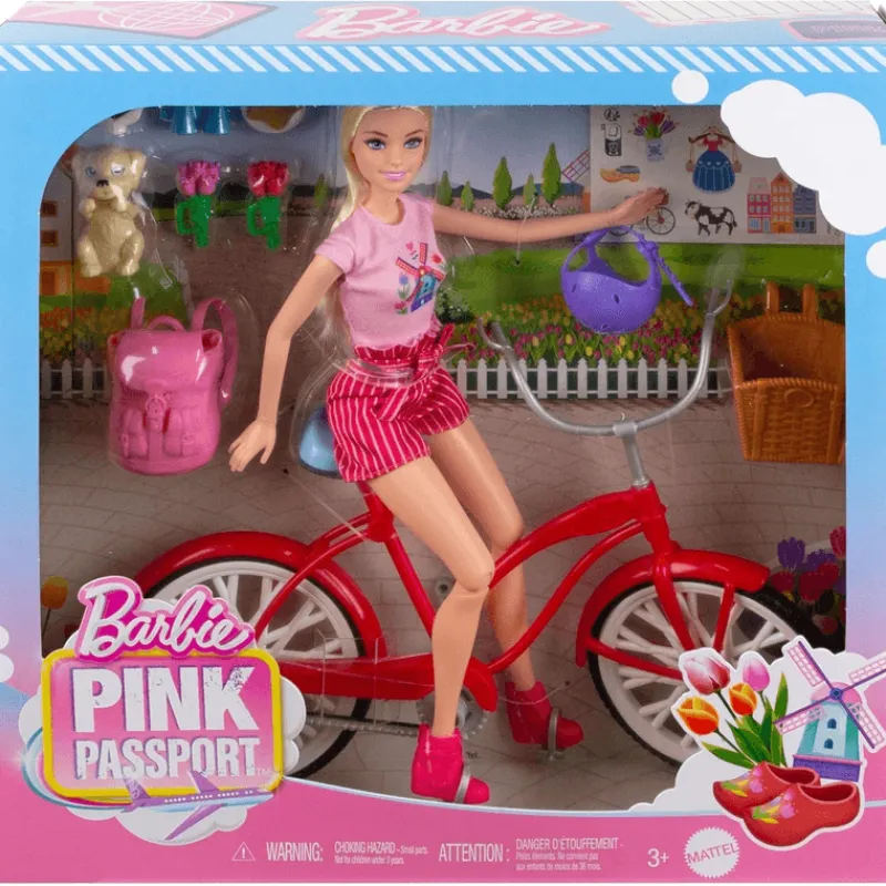 Barbie Set Bicicleta con Perrito<Mattel Discount