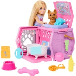 Barbie Set de Juego Chelsea Fiesta de Perritos JDF89<Mattel Sale