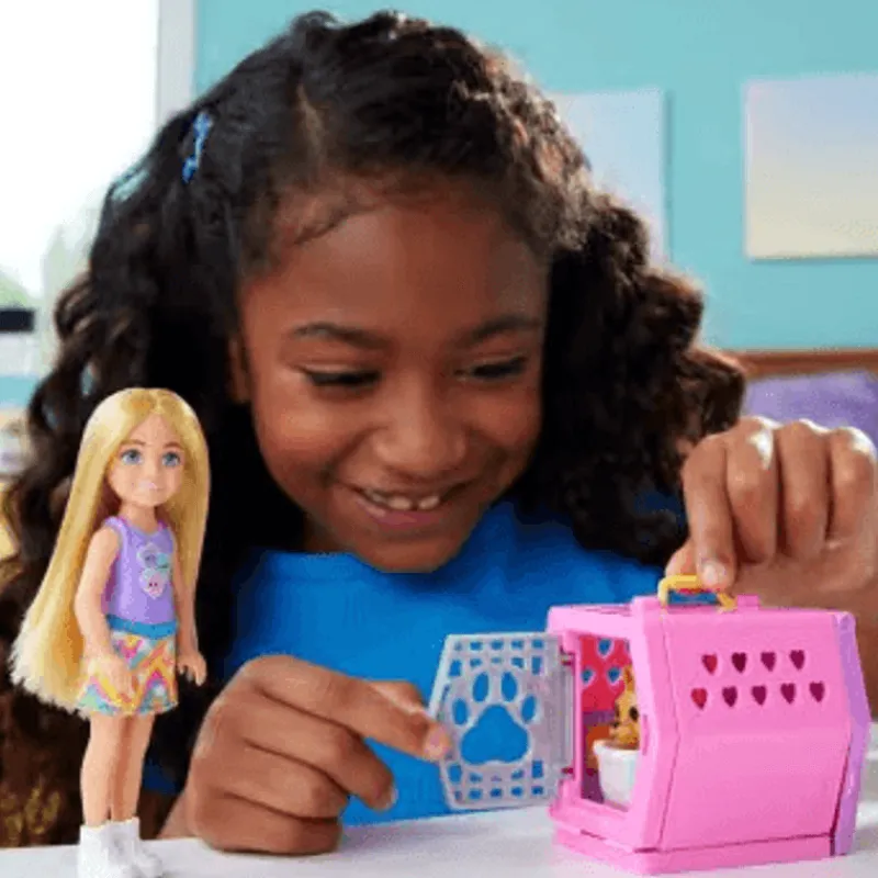 Barbie Set de Juego Chelsea Fiesta de Perritos JDF89<Mattel Sale