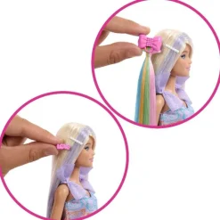 Barbie Set de Juego Peinados Divertidos Cabello Rubio JCT72<Mattel Clearance
