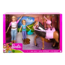 Barbie Set de Juegos con Caballo, Aventuras con Barbie y Chelsea<Mattel Fashion