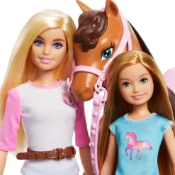 Barbie Set de Juegos con Caballo, Aventuras con Barbie y Chelsea<Mattel Fashion