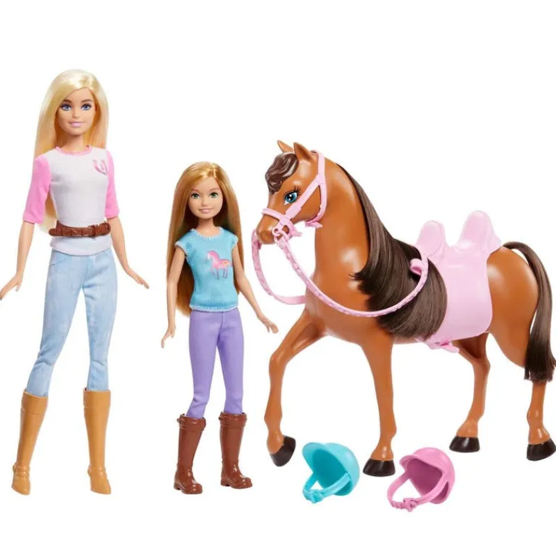 Barbie Set de Juegos con Caballo, Aventuras con Barbie y Chelsea<Mattel Fashion