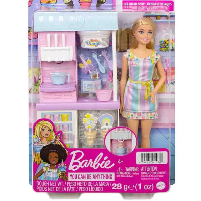 Barbie Set Tienda de Helados con más de 15 accesorios<Mattel Best