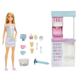 Barbie Set Tienda de Helados con más de 15 accesorios<Mattel Best
