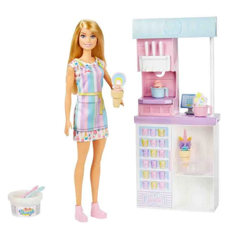 Barbie Set Tienda de Helados con más de 15 accesorios<Mattel Best