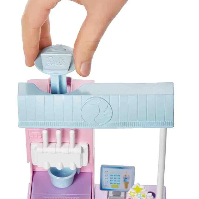 Barbie Set Tienda de Helados con más de 15 accesorios<Mattel Best