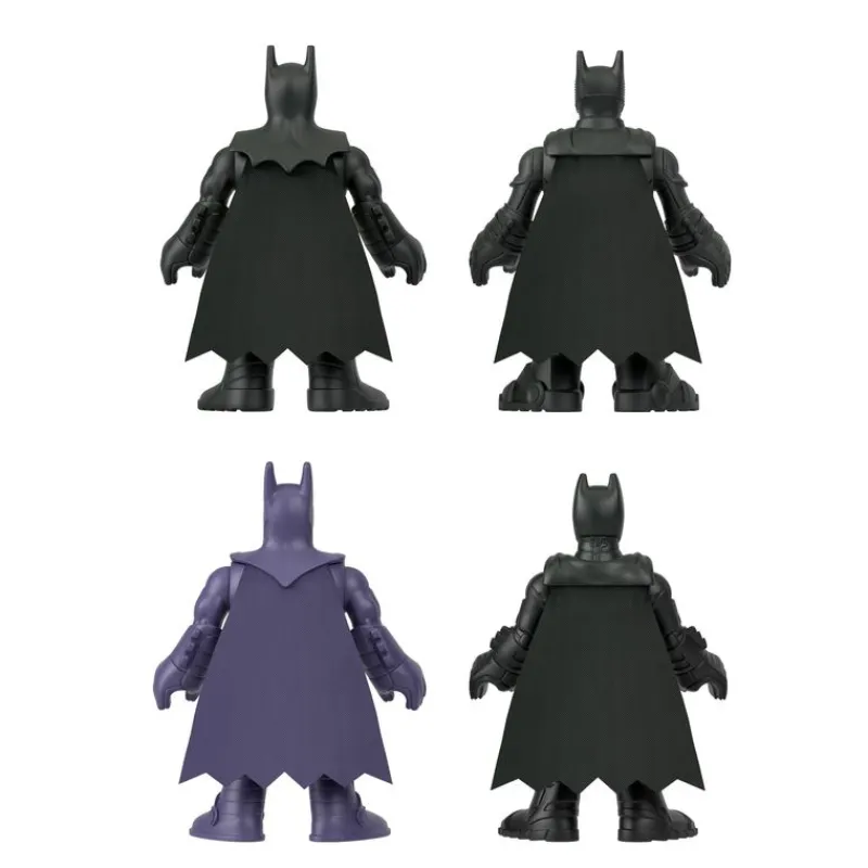Batman 85 Aniversario Imaginext Pack de 4 Batman: Michael Keaton, George Clooney, Christian Bale y Robert Pattinson<Mattel Fashion