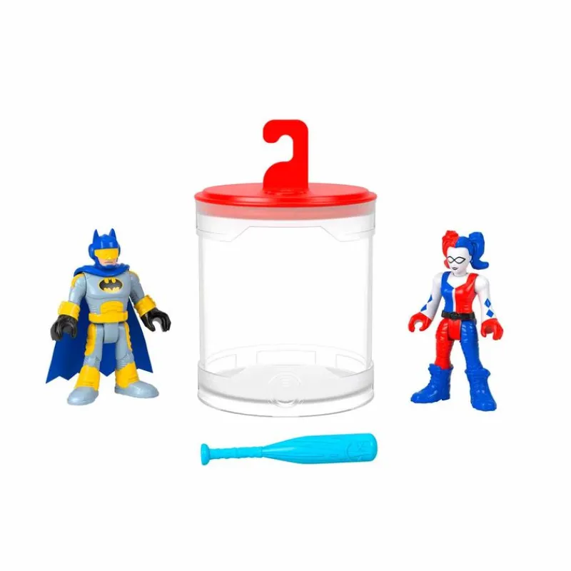 Batman Imaginext 2 Pack Incluye a Batman y Harley Queen que Cambian de Color<Mattel New