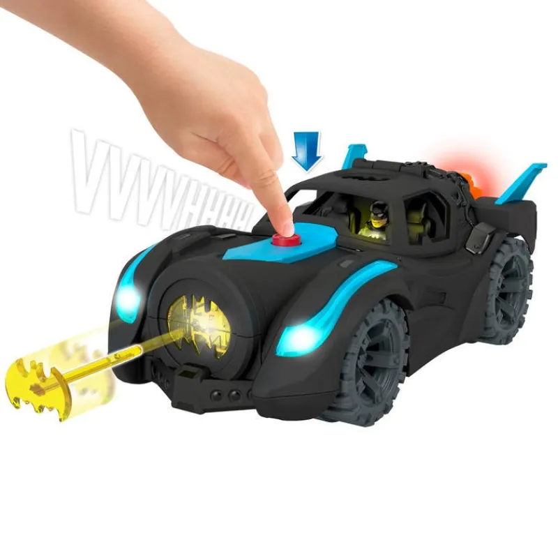 Batman Imaginext Batimovil con Luces y Sonido, Incluye a Silver Batman<Mattel Fashion