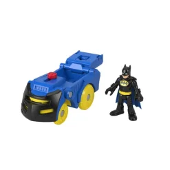 Batman Imanginext Transformer Batimovil con Figura de Acción Azul<Mattel Hot