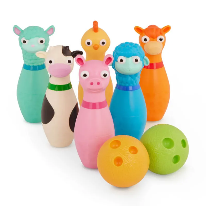 Battat Juego de Boliche Animales Granja BT1802C2Z<Importacion Juguetron Online