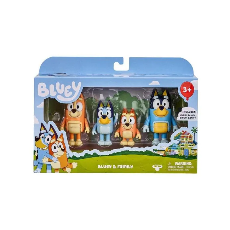 Bluey Mini Muñecos 4 Pack Bluey, Bingo, Papá y Mamá<Bandai Discount