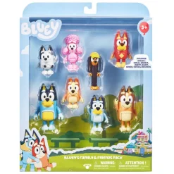 Bluey Mini Muñecos 8 Pack Bluey y su amigos<Bandai New