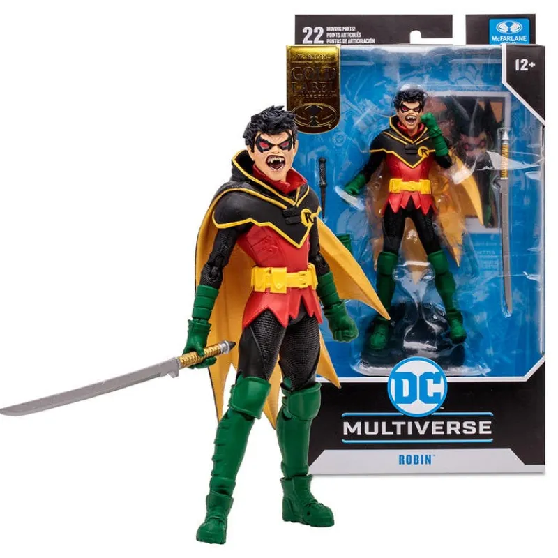 DC McFarlane Figura de Colección Gold Label Damian Wayne Robin, de la Serie DC vs Vampires<Spin Master Fashion